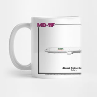 McDonnell Douglas MD-11F - Global Africa Cargo (Art Print) Mug